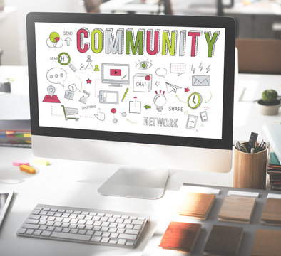 Community Society Sharing Communication Belonging Concept