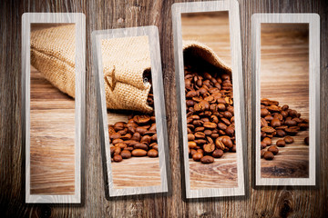 Coffee theme collage