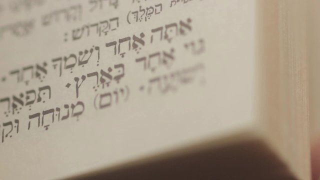 Hebrew Torah Flipping Pages