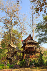 Lodging treehouse at Mae Chaem
