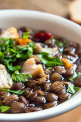 Lentil soup with chicken