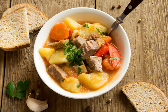 stew with meat and vegetables