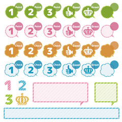 見出し　アイコン　吹き出し