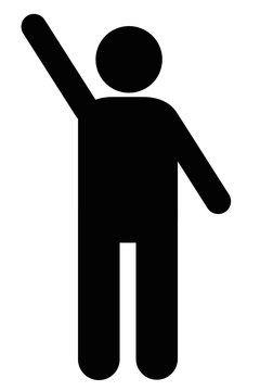 13 Best 右手を上げる Images Stock Photos Vectors Adobe Stock