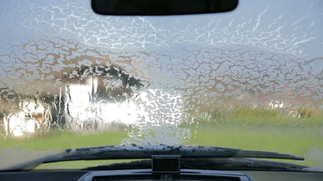Wind shield melting