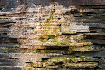 Old dirty stone wall