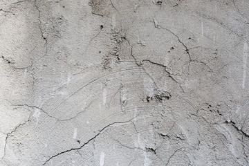 plaster concrete on wall of house construction