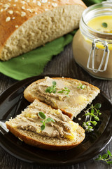 Homemade pate chicken liver.