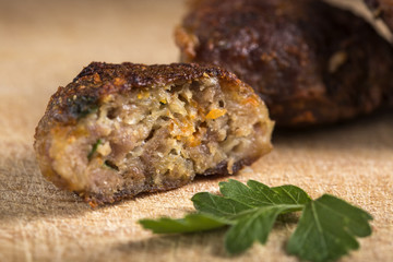 Romanian fried meatball