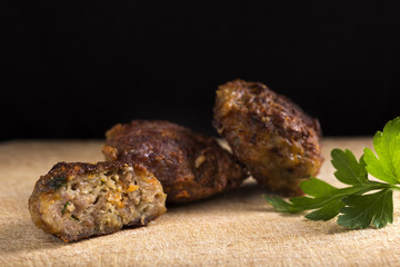 Romanian fried meatball