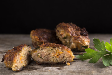 Romanian fried meatball
