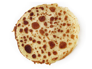 pancake on a white background , pastries , cookies, dessert