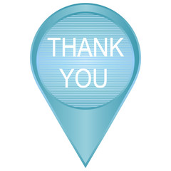 Modern Design Thank You, vector concept