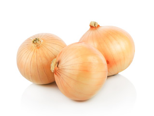 Fototapeta premium Fresh onion isolated on white background