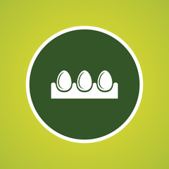 Obraz premium Egg Tray Icon