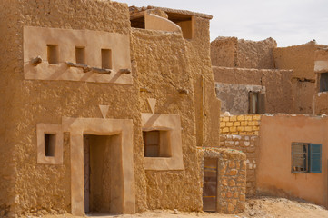 The ruins of ancient African Berber city fortress, Egypt