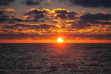 Beautiful cloudscape over the sea,