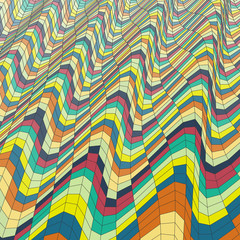 Mosaic. Abstract Background. Polygonal Vector Illustration.