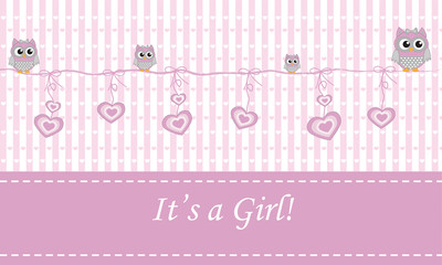 It's a girl con corazoncitos rosas.