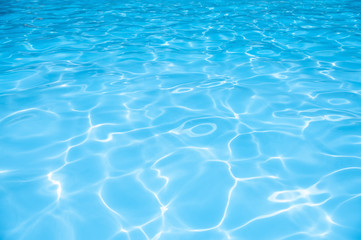 Fototapeta na wymiar Beautiful rippled wave in swimming pool