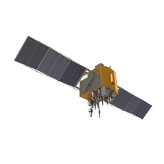 GPS Satellite on White Background
