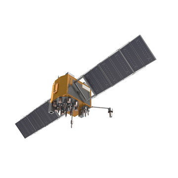 GPS Satellite On White Background