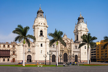 Fototapeta na wymiar Basilica Cathedral, Lima