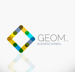 Logo, linear abstract geometric icon