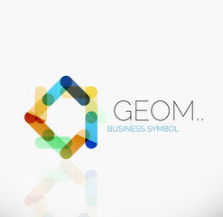 Logo, linear abstract geometric icon