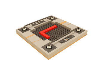 ABC Letters on a graphical element