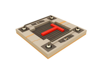 ABC Letters on a graphical element