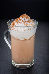 delicious cappuccino with foam