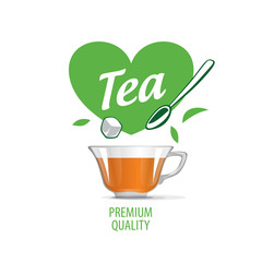 vector logo tea