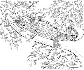 Hand drawn ink pattern. Coloring book Coloring for adult