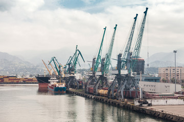 Fototapeta na wymiar Port in Batumi