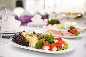 Vegetable Rolls with Cream