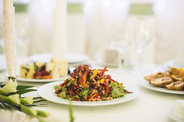 Salad with Meat and Pepper