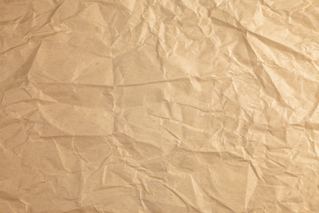 Vintage crumpled recycle paper background.