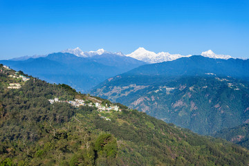 Fototapeta na wymiar Kangchenjunga view, Gangtok