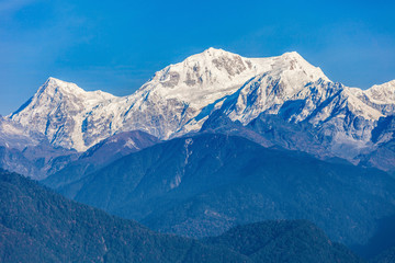 Fototapeta na wymiar Kangchenjunga mountain view