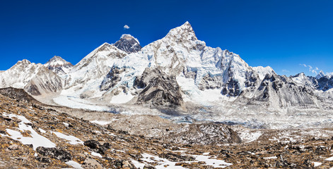 Everest landscape, Himalaya - obrazy, fototapety, plakaty