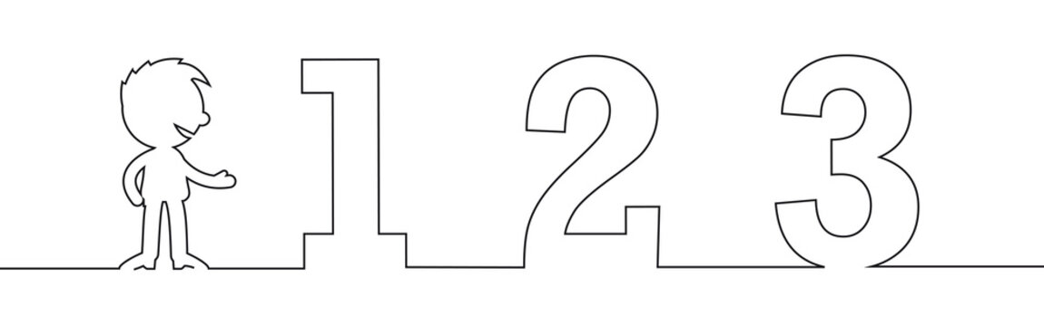 Short People Scribble - One two three