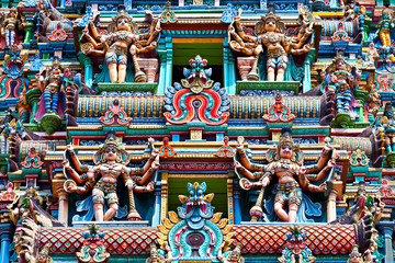 Obraz premium Relief of Menakshi Temple