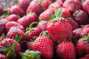 Fresh strawberry fruits