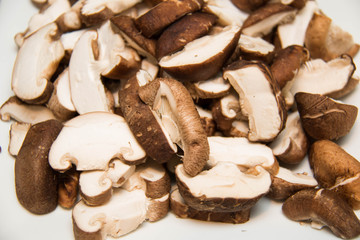  fresh mushrooms  at farmers market