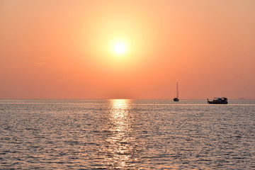 Fototapeta na wymiar Sunset at Lipe island