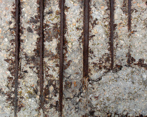 The surface of rusty metal