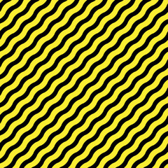 diagonal wavy yellow stripes