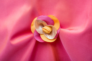 background material with fabric flower