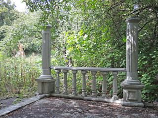 Abandoned old building, monument in the forest
